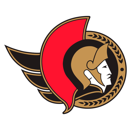 Sheet of 5 -Ottawa Senators:   Logo Minis        - Officially Licensed NHL Removable    Adhesive Decal