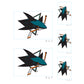 Sheet of 5 -San Jose Sharks:   Logo Minis        - Officially Licensed NHL Removable    Adhesive Decal