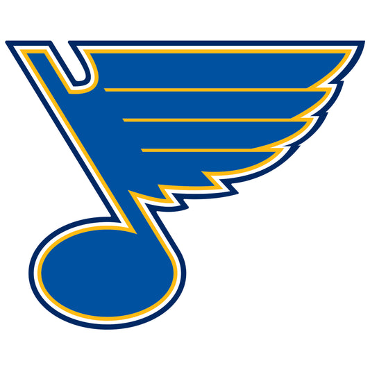 Sheet of 5 -St. Louis Blues:   Logo Minis        - Officially Licensed NHL Removable    Adhesive Decal