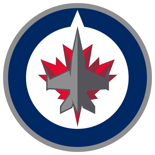 Sheet of 5 -Winnipeg Jets:   Logo Minis        - Officially Licensed NHL Removable    Adhesive Decal