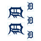 Sheet of 5 -Detroit Tigers:   Logo Minis        - Officially Licensed MLB Removable Wall   Adhesive Decal
