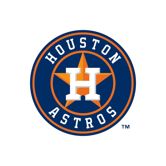 Sheet of 5 -Houston Astros:   Logo Minis        - Officially Licensed MLB Removable Wall   Adhesive Decal