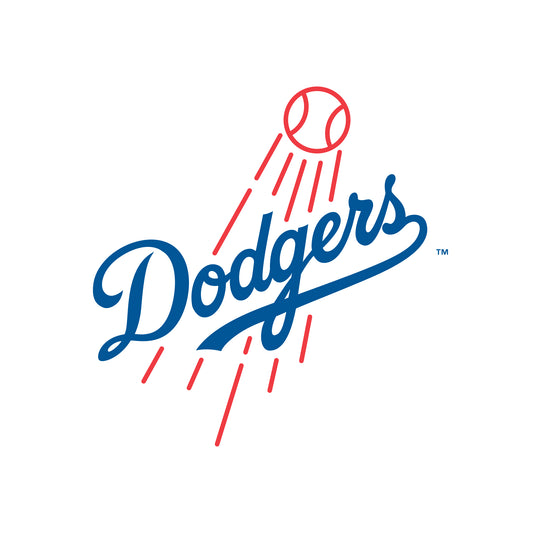 Sheet of 5 -Los Angeles Dodgers:   Logo Minis        - Officially Licensed MLB Removable Wall   Adhesive Decal