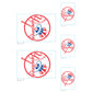 Sheet of 5 -New York Yankees:   Logo Minis        - Officially Licensed MLB Removable Wall   Adhesive Decal