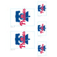 Sheet of 5 -Philadelphia Phillies:   Logo Minis        - Officially Licensed MLB Removable Wall   Adhesive Decal