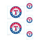 Sheet of 5 -Texas Rangers:   Logo Minis        - Officially Licensed MLB Removable Wall   Adhesive Decal