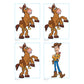 Sheet of 4 -TOY STORY: Bullseye Minis        - Officially Licensed Disney Removable Wall   Adhesive Decal