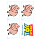 Sheet of 4 -TOY STORY: Hamm Minis        - Officially Licensed Disney Removable Wall   Adhesive Decal