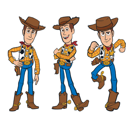 Sheet of 4 -TOY STORY: Woody Minis        - Officially Licensed Disney Removable Wall   Adhesive Decal