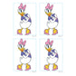 Sheet of 4 -MICKEY MOUSE: DAISY Minis        - Officially Licensed Disney Removable Wall   Adhesive Decal