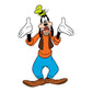 Sheet of 4 -MICKEY MOUSE: GOOFY Minis        - Officially Licensed Disney Removable Wall   Adhesive Decal