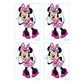 Sheet of 4 -MICKEY MOUSE: MINNIE MOUSE Minis        - Officially Licensed Disney Removable Wall   Adhesive Decal