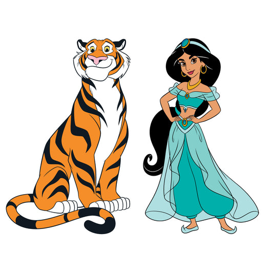 Sheet of 4 -Aladdin: Rajah Minis        - Officially Licensed Disney Removable Wall   Adhesive Decal