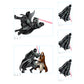 Sheet of 5 -Darth Vader Line Art Minis        - Officially Licensed Star Wars Removable    Adhesive Decal