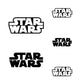 Sheet of 5 - Logo POP ART Minis        - Officially Licensed Star Wars Removable    Adhesive Decal