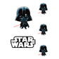 Sheet of 5 -DARTH VADER POP ART Minis        - Officially Licensed Star Wars Removable    Adhesive Decal