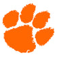 Sheet of 5 -Clemson U: Clemson Tigers  Logo Minis        - Officially Licensed NCAA Removable    Adhesive Decal