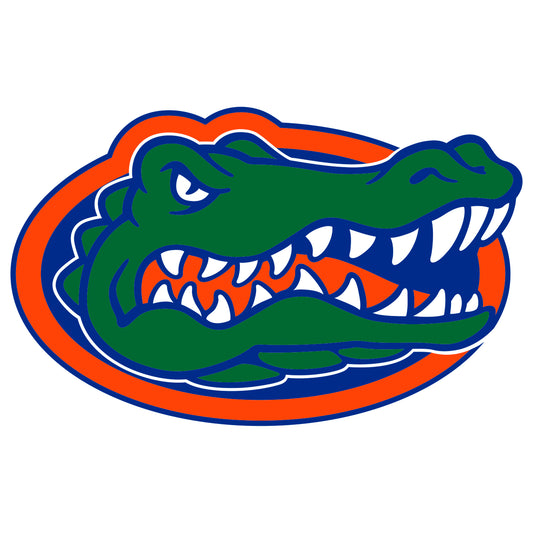 Sheet of 5 -U of Flordia: Florida Gators  Logo Minis        - Officially Licensed NCAA Removable    Adhesive Decal