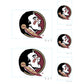 Sheet of 5 - Florida State U: Florida State Seminoles  Logo Minis        - Officially Licensed NCAA Removable    Adhesive Decal