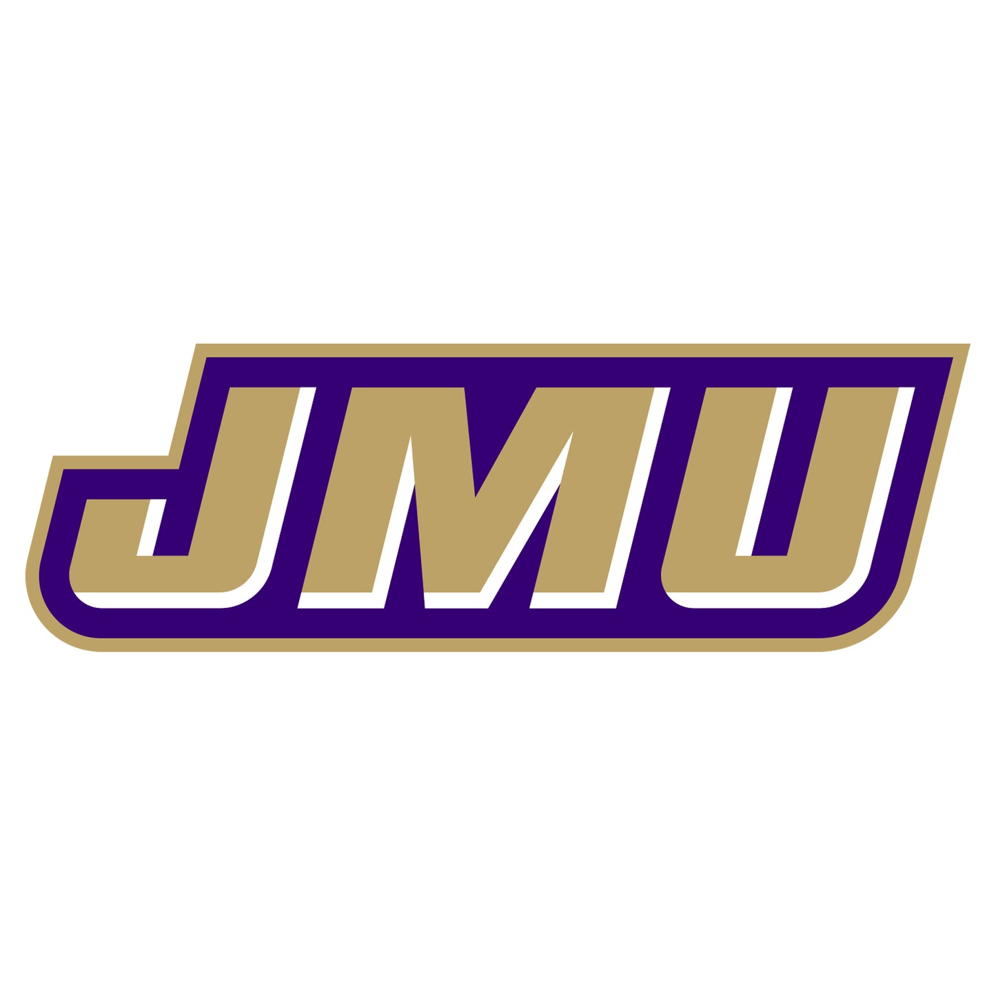 Sheet of 5 -James Madison U: James Madison Dukes  Logo Minis        - Officially Licensed NCAA Removable    Adhesive Decal