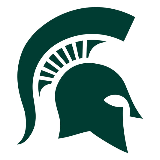 Sheet of 5 -Michigan State U: Michigan State Spartans  Logo Minis        - Officially Licensed NCAA Removable    Adhesive Decal