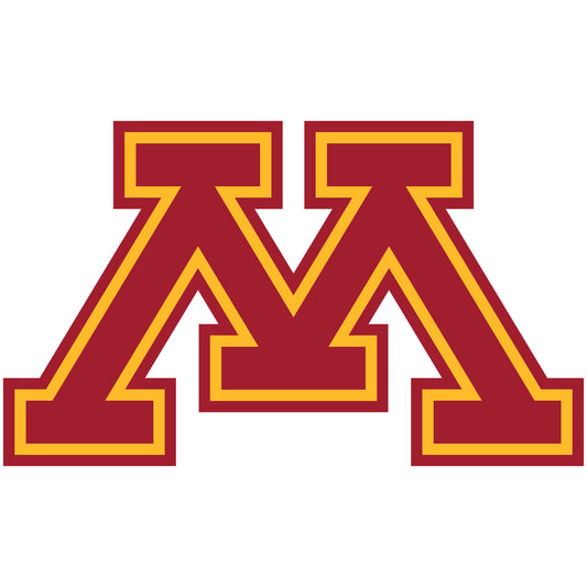 Sheet of 5 -U of Minnesota: Minnesota Golden Gophers  Logo Minis        - Officially Licensed NCAA Removable    Adhesive Decal