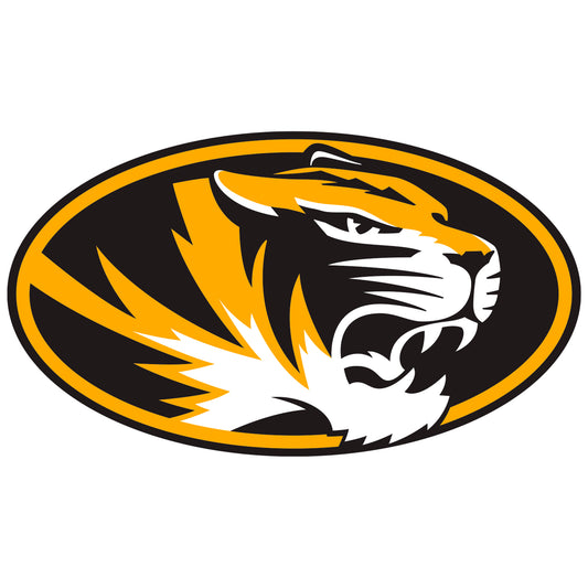 Sheet of 5 -U of Missouri: Missouri Tigers  Logo Minis        - Officially Licensed NCAA Removable    Adhesive Decal
