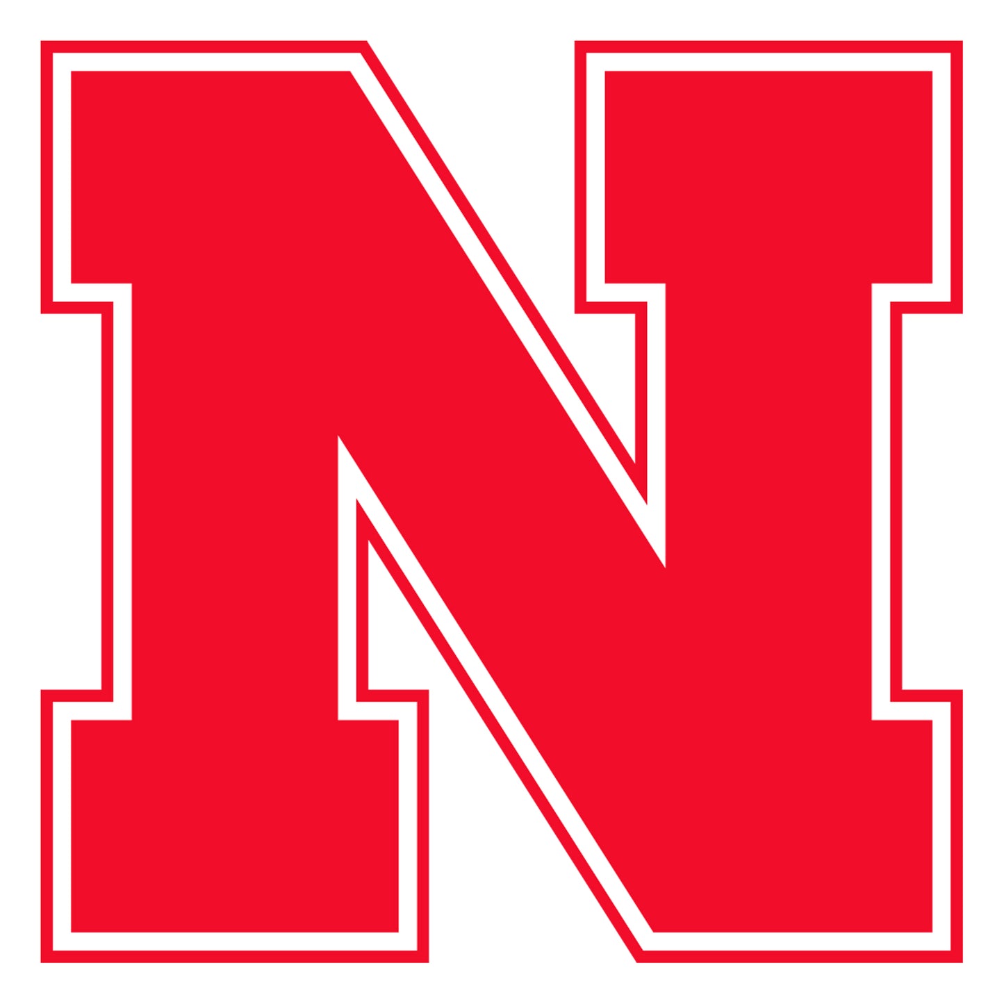 Sheet of 5 -U of Nebraska: Nebraska Cornhuskers  Logo Minis        - Officially Licensed NCAA Removable    Adhesive Decal