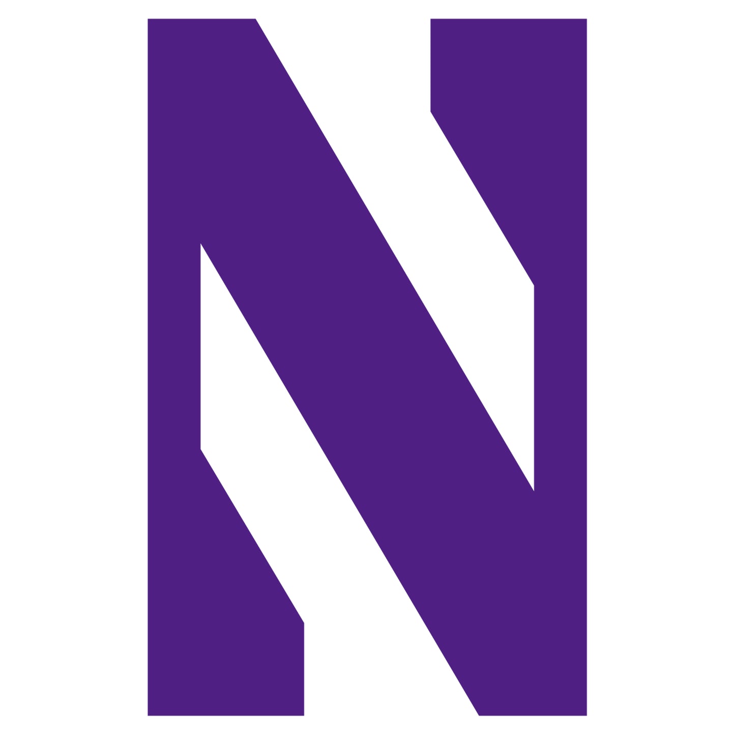 Sheet of 5 -Northwestern U: Northwestern Wildcats  Logo Minis        - Officially Licensed NCAA Removable    Adhesive Decal