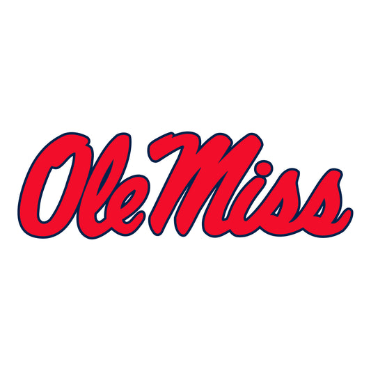 Sheet of 5 -U of Mississippi: Ole Miss Rebels  Logo Minis        - Officially Licensed NCAA Removable    Adhesive Decal