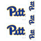 Sheet of 5 -U of Pittsburgh: Pittsburgh Panthers  Logo Minis        - Officially Licensed NCAA Removable    Adhesive Decal