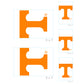 Sheet of 5 -U of Tennessee: Tennessee Volunteers  Logo Minis        - Officially Licensed NCAA Removable    Adhesive Decal