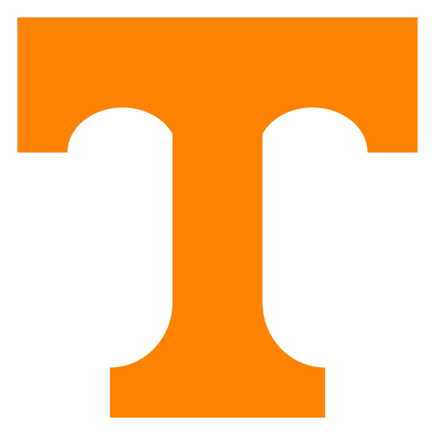 Sheet of 5 -U of Tennessee: Tennessee Volunteers  Logo Minis        - Officially Licensed NCAA Removable    Adhesive Decal
