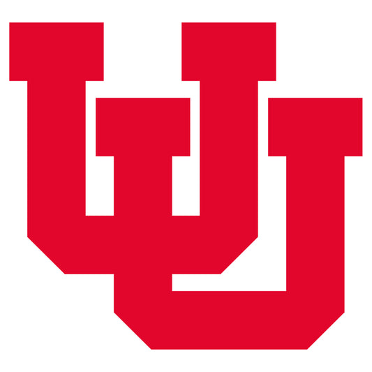 Sheet of 5 -U of Utah: Utah Utes  Logo Minis        - Officially Licensed NCAA Removable    Adhesive Decal