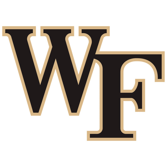 Sheet of 5 -Wake Forest U: Wake Forest Demon Decons  Logo Minis        - Officially Licensed NCAA Removable    Adhesive Decal