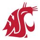 Sheet of 5 -Washington State: Washington State Cougars  Logo Minis        - Officially Licensed NCAA Removable    Adhesive Decal
