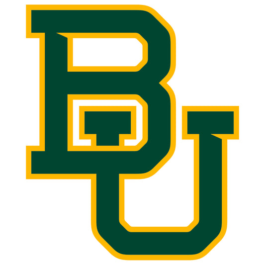 Sheet of 5 -Baylor U: Baylor Bears  Logo Minis        - Officially Licensed NCAA Removable    Adhesive Decal