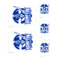 Sheet of 5 -Hampton U: Hampton Pirates  Logo Minis        - Officially Licensed NCAA Removable    Adhesive Decal