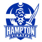 Sheet of 5 -Hampton U: Hampton Pirates  Logo Minis        - Officially Licensed NCAA Removable    Adhesive Decal
