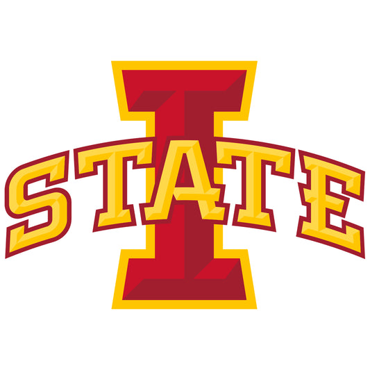 Sheet of 5 -Iowa State U: Iowa State Cyclones  Logo Minis        - Officially Licensed NCAA Removable    Adhesive Decal