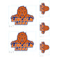 Lincoln Lions - 5 Logo Minis (Mixed Sizes) - Official NCAA - Reusable Vinyl Decals