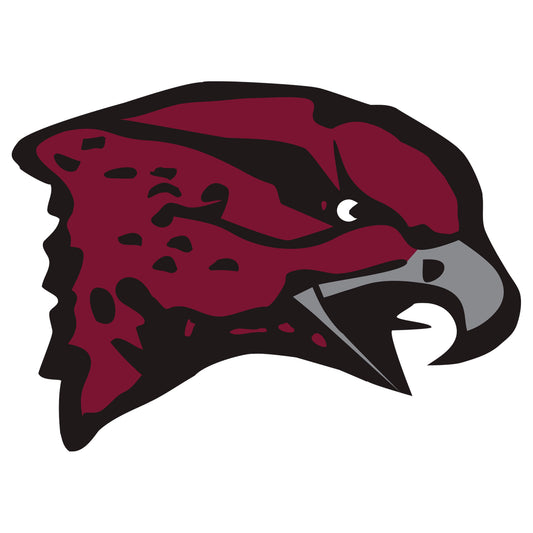 Sheet of 5 -U of Maryland Eastern Shore: Maryland Eastern Shore Hawks  Logo Minis        - Officially Licensed NCAA Removable    Adhesive Decal