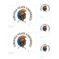 Sheet of 5 -Virginia State U: Virginia State Trojans  Logo Minis        - Officially Licensed NCAA Removable    Adhesive Decal