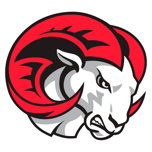 Sheet of 5 -Winston-Salem State U: Winston-Salem State Rams  Logo Minis        - Officially Licensed NCAA Removable    Adhesive Decal