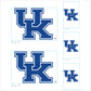 Sheet of 5 -U of Kentucky: Kentucky Wildcats  Logo Minis        - Officially Licensed NCAA Removable    Adhesive Decal