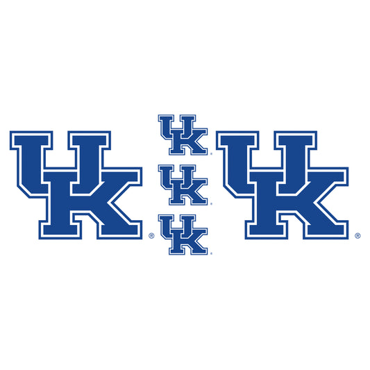 Sheet of 5 -U of Kentucky: Kentucky Wildcats  Logo Minis        - Officially Licensed NCAA Removable    Adhesive Decal