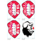 Sheet of 4 -Cruella: Lips Minis        - Officially Licensed Disney Removable Wall   Adhesive Decal