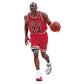 Sheet of 5 -Chicago Bulls: Michael Jordan  Dribbling MINIS        - Officially Licensed NBA Removable    Adhesive Decal