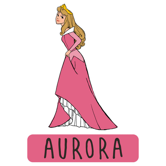 Sheet of 4 -Princesses: Aurora Minis        - Officially Licensed Disney Removable Wall   Adhesive Decal