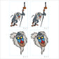 Sheet of 4 -Lion King: Rafiki Minis        - Officially Licensed Disney Removable Wall   Adhesive Decal